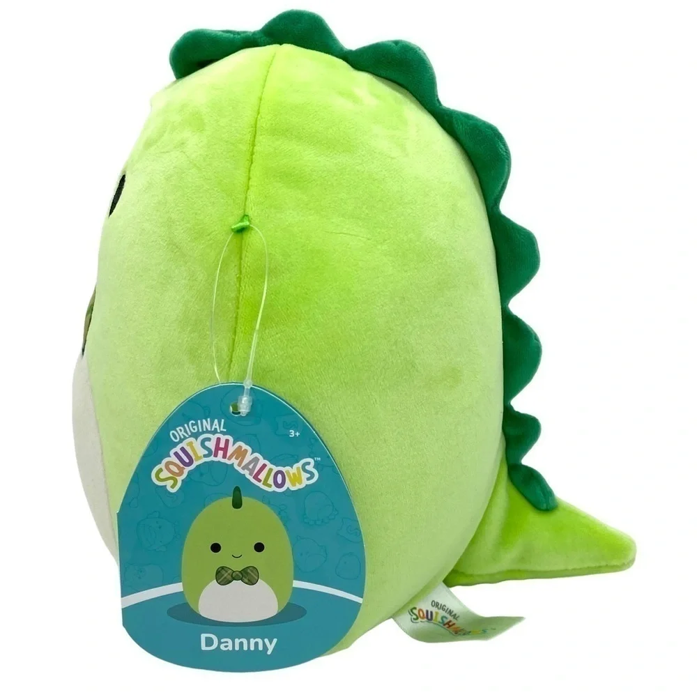 Squishmallow Danny the Dinosaur Plush With Bowtie